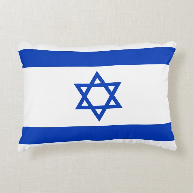 Coussins Décoratifs Drapeau Israël (Devant)