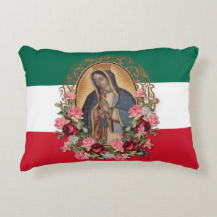 Coussins Décoratifs Drapeau mexicain de la dame espagnole de Guadalupe