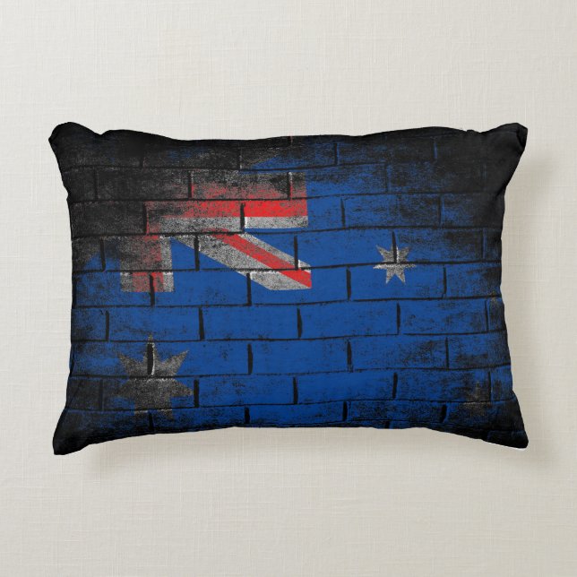 Coussins Décoratifs Drapeau mural australien (Devant)