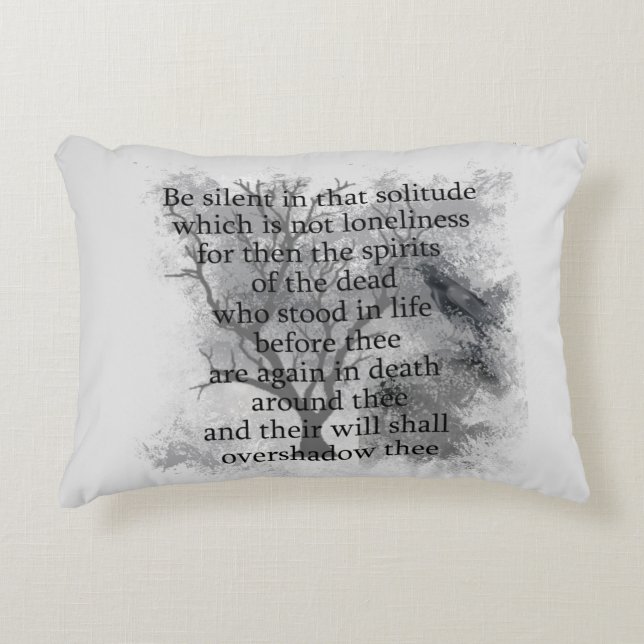 Coussins Décoratifs Edgar Allan Poe Poem (Devant)