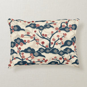 Coussins Décoratifs Élégant Motif sans couture en fleur de cerisier (2