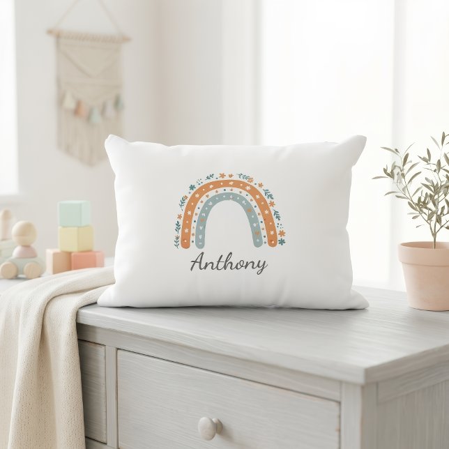 Coussins Décoratifs Elegant Personalized Rainbow Pillowcase  (Créateur téléchargé)