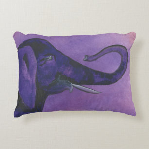Coussins Décoratifs Eléphant pourpre