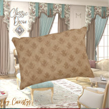 Emblème Orné Classique Taupe Brown Lin