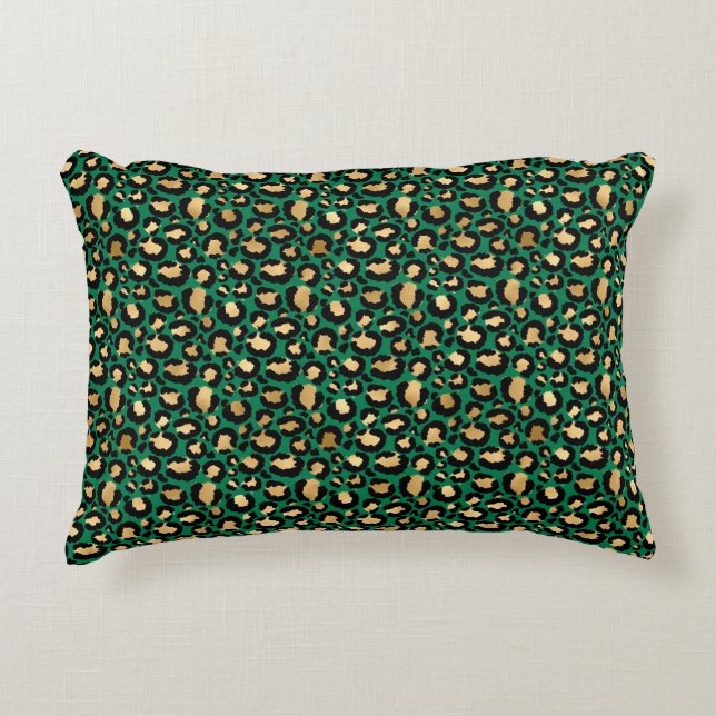 Coussins Décoratifs Emerald et Gold Safari Series Design 3 (Devant)