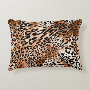 Coussins Décoratifs Empreinte de léopard africain sans couture
