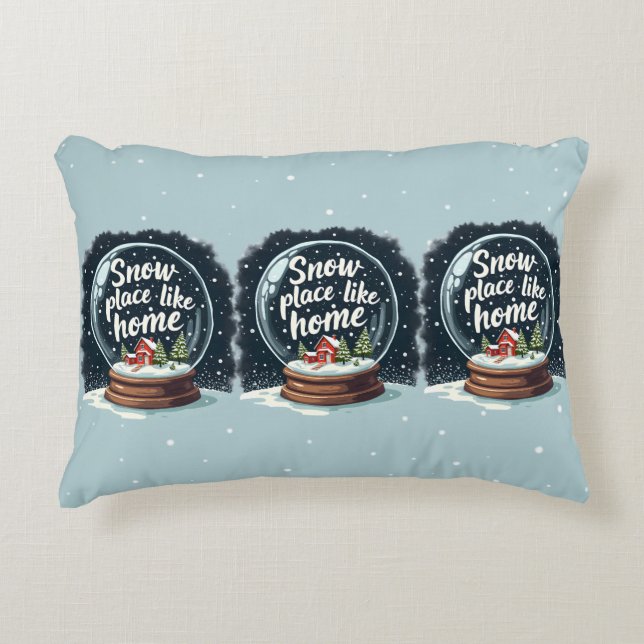Coussins Décoratifs Enneigement comme maison vacances Citation (Devant)