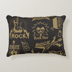 Coussins Décoratifs Essence de musique rock énergique