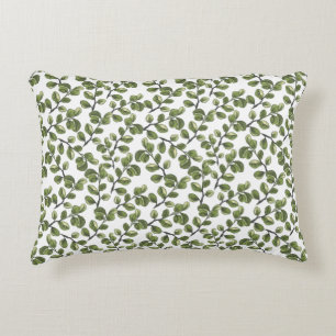 Coussins Décoratifs Eucalyptus aquarelle feuille couverture