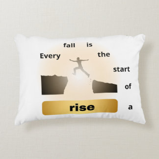 Coussins Décoratifs "Every Fall Is the Start of a Rise – Leap of Hope"