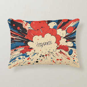 Coussins Décoratifs Explosion d'art pop de style comique (4)