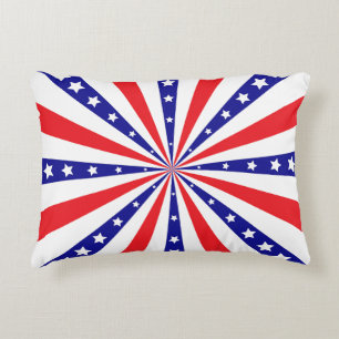 Coussins Décoratifs Explosion de soleil patriotique