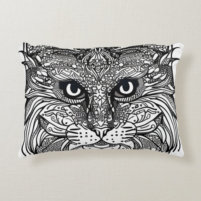 Coussins Décoratifs Face de l'oiseau de lion (Devant)
