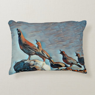 Coussins Décoratifs Famille De Quail