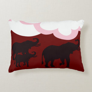 Coussins Décoratifs Famille des éléphants