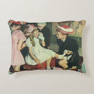 Coussins Décoratifs Fête d'anniversaire vintage, Épingler la queue sur