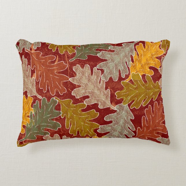 Coussins Décoratifs Feuille de chêne d'automne (Devant)