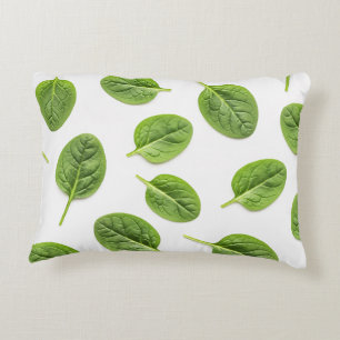 Coussins Décoratifs Feuille d'épinards bio Motif sans couture