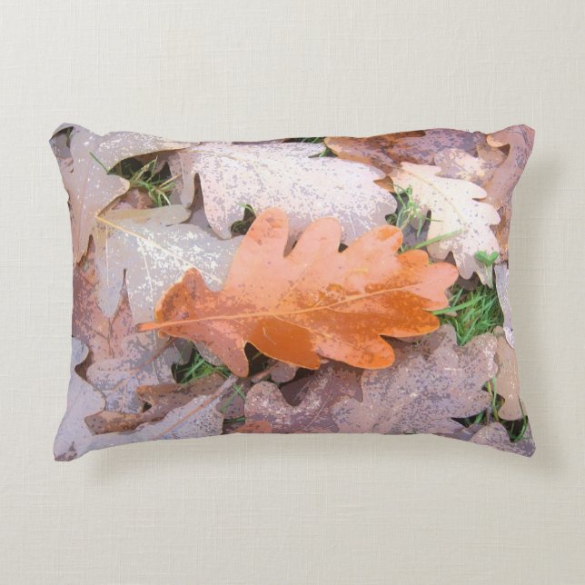 Coussins Décoratifs Feuille peint de chêne (Devant)