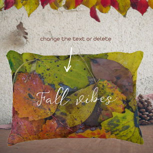Coussins Décoratifs Feuilles colorés après la pluie