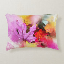 Coussins Décoratifs Feuilles couleur aquarelle