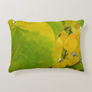Coussins Décoratifs Feuilles rouges jaunes et verts