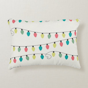 Coussins Décoratifs Ficelle de Noël de motif de lumières
