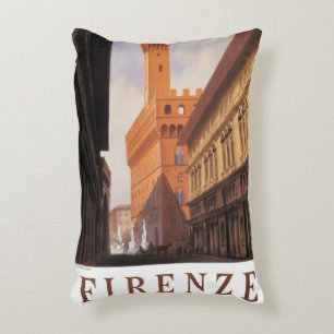 Coussins Décoratifs Firenze, Florence, Palazzo Vecchio, Italie vintage