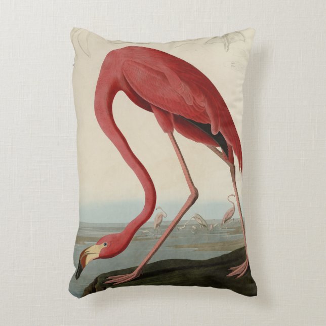 Coussins Décoratifs Flamant rose américain d'Audubon's Birds of Americ (Devant(Vertical))