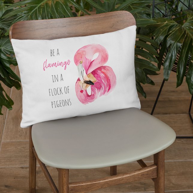 Coussins Décoratifs Flamant rose Aquarelle Exotique Rose Moderne Avec  (Créateur téléchargé)