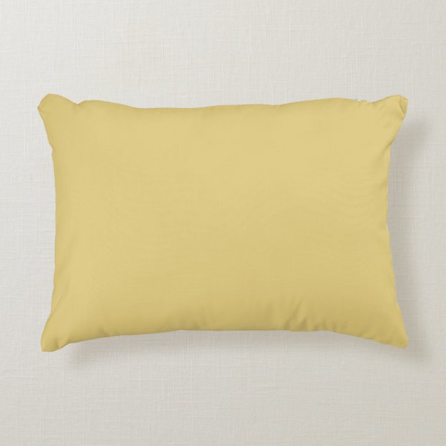 Coussins Décoratifs Flax jaune pâle couleur solide (Devant)