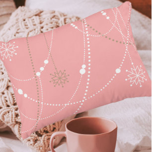 Coussins Décoratifs Flèches roses du milieu du siècle élégant hiver vi