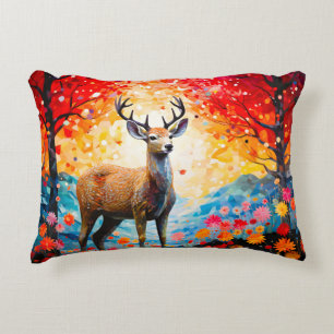 Coussins Décoratifs Fleur de coucher de soleil doré Forêt d'automne Ce
