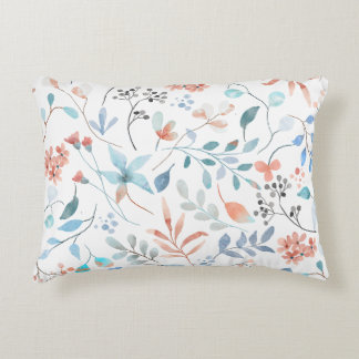 Coussins Décoratifs Fleur sauvage d'aquarelle Floral