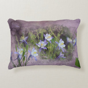 Coussins Décoratifs Fleurs de colonnes violettes