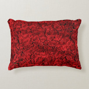 Coussins Décoratifs Fleurs de rose rouge