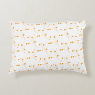 Coussins Décoratifs Fleurs Jaunes D'Or, Petite Impression Florale