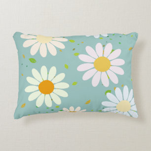 Coussins Décoratifs Fleurs marguerites Motif floral Fille pastel arc-e