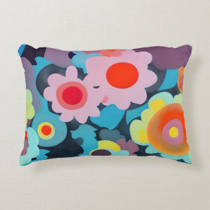 Coussins Décoratifs Fleurs mod rétro