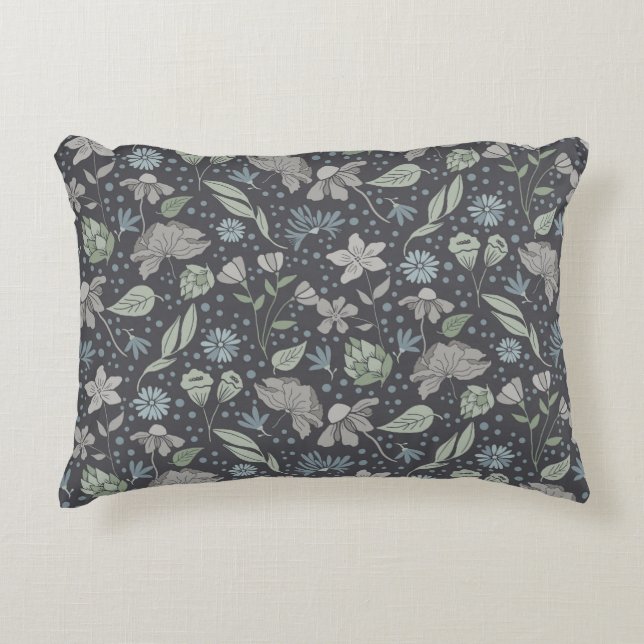 Coussins Décoratifs Fleurs Monochromatiques Ditsy (Devant)