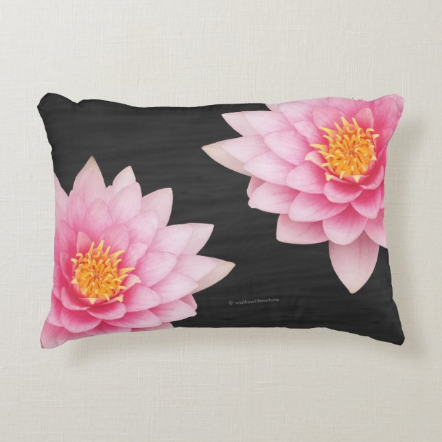 Coussins Décoratifs Floating Pink Lotus Flowers (Devant)