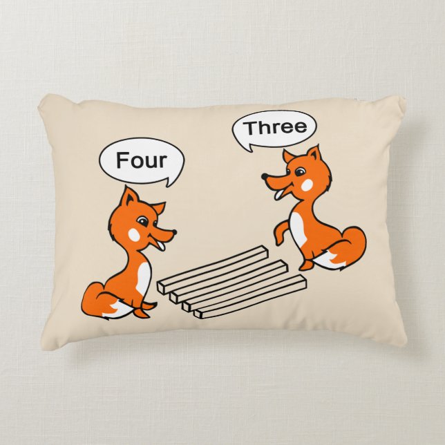 Coussins Décoratifs Fox de tour d'illusion optique (Devant)