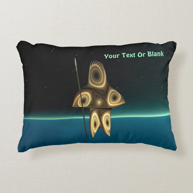 Coussins Décoratifs Fractal Inuit Hunter (Devant)