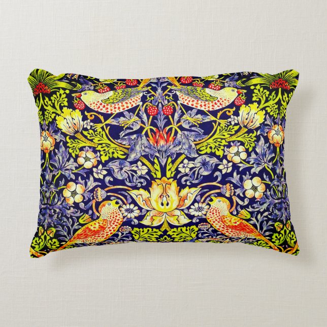 Coussins Décoratifs Fraise Thief Oiseaux William Morris (Devant)