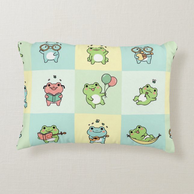Coussins Décoratifs Frogs with Tiny Hobbies (Dos)