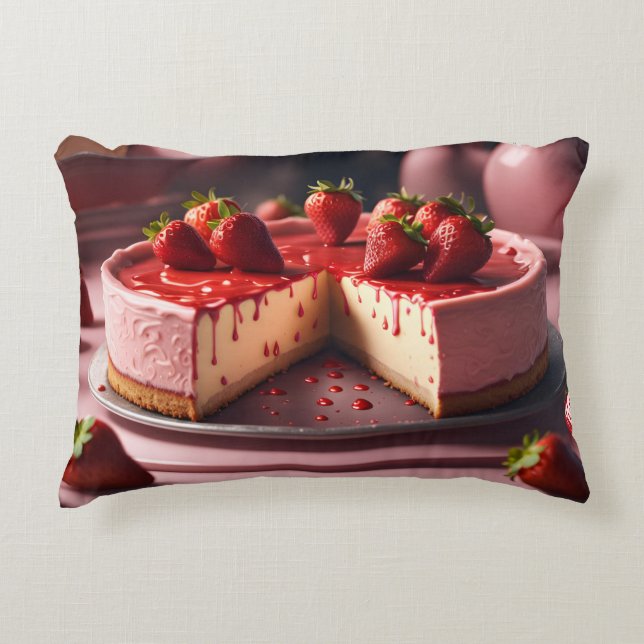 Coussins Décoratifs Fromage aux fraises (Devant)