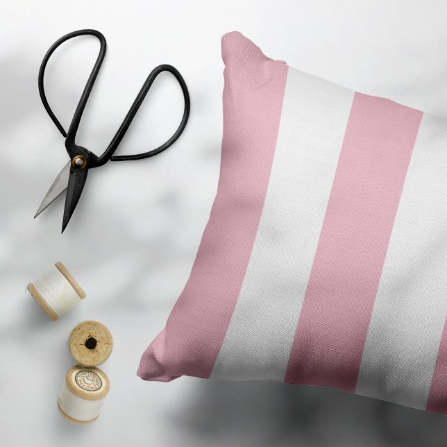 Coussins Décoratifs Grandes Pink, Grandes Blances, Motif Gratté (Créateur téléchargé)