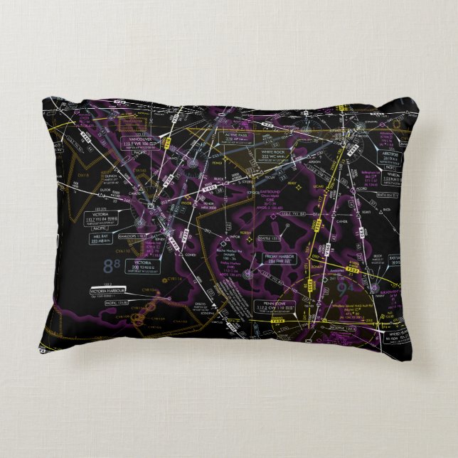 Coussins Décoratifs Graphique aéronautique (Dos)