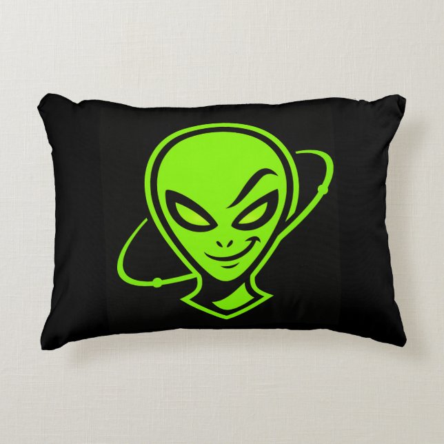 Coussins Décoratifs Green Alien Good Luck  (Devant)