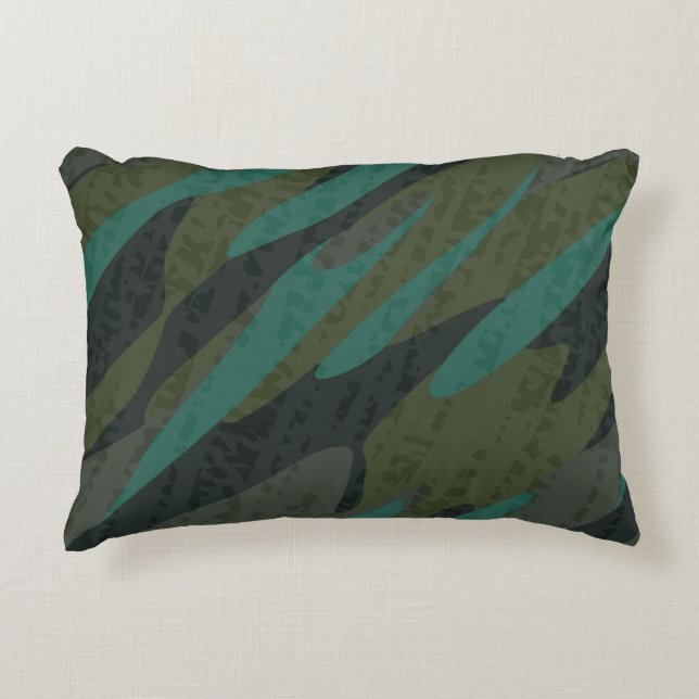 Coussins Décoratifs Green Camo Abstract (Devant)